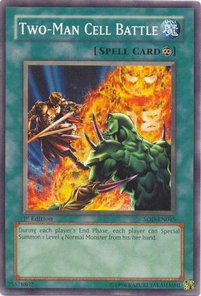 Two-Man Cell Battle (Common / Short Print) [SOD-EN045] Soul of the Duelist 1st Edition