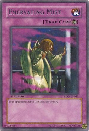 Enervating Mist (Rare) [SOD-EN053] Soul of the Duelist 1st Edition