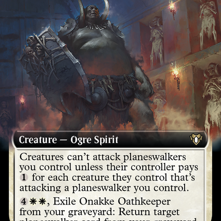 Onakke Oathkeeper (Extended Art) [Commander Masters]