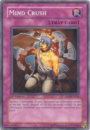 Mind Crush (Common / Short Print) [SOD-EN056] Soul of the Duelist Unlimited
