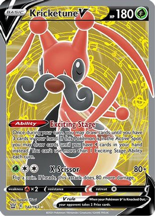 Kricketune V (Full Art) - 142/163 [SWSH05: Battle Styles] Holofoil