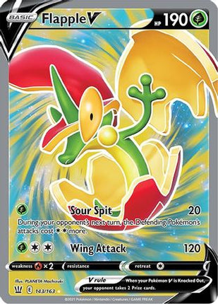 Flapple V (Full Art) - 143/163 [SWSH05: Battle Styles] Holofoil