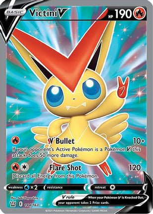 Victini V (Full Art) - 144/163 [SWSH05: Battle Styles] Holofoil