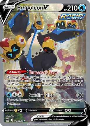 Empoleon V (Alternate Full Art) - 146/163 [SWSH05: Battle Styles] Holofoil