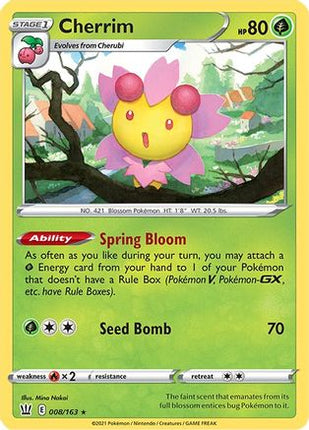 Cherrim - 8/163 [SWSH05: Battle Styles] Reverse Holofoil