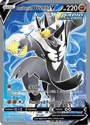 Rapid Strike Urshifu V (Full Art) - 152/163 [SWSH05: Battle Styles] Holofoil