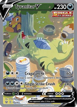 Tyranitar V (Alternate Full Art) - 155/163 [SWSH05: Battle Styles] Holofoil
