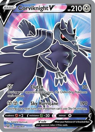 Corviknight V (Full Art) - 156/163 [SWSH05: Battle Styles] Holofoil