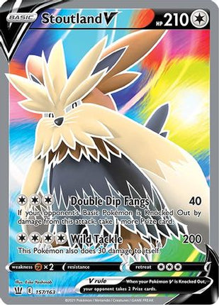 Stoutland V (Full Art) - 157/163 [SWSH05: Battle Styles] Holofoil