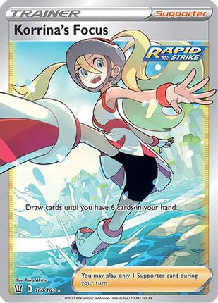 Korrina's Focus (Full Art) - 160/163 [SWSH05: Battle Styles] Holofoil