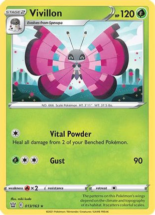 Vivillon - 13/163 [SWSH05: Battle Styles] Reverse Holofoil