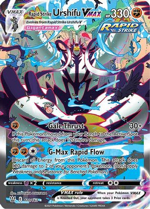 Rapid Strike Urshifu VMAX (Alternate Art Secret) - 170/163 [SWSH05: Battle Styles] Holofoil