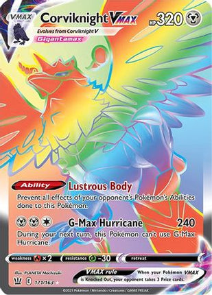 Corviknight VMAX (Secret) - 171/163 [SWSH05: Battle Styles] Holofoil