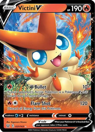 Victini V - 21/163 [SWSH05: Battle Styles] Holofoil