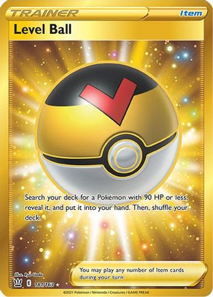 Level Ball (Secret) - 181/163 [SWSH05: Battle Styles] Holofoil