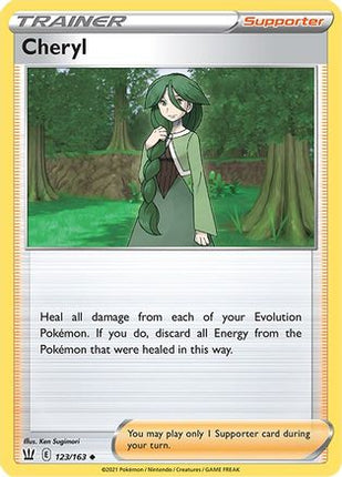 Cheryl - 123/163 [SWSH05: Battle Styles] Reverse Holofoil