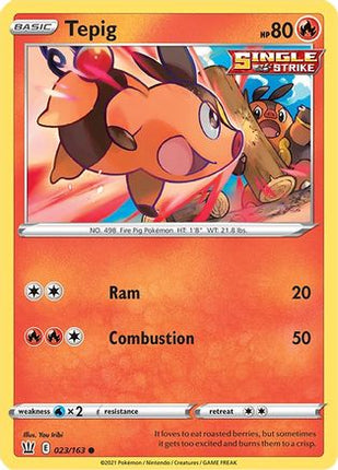 Tepig - 23/163 [SWSH05: Battle Styles]