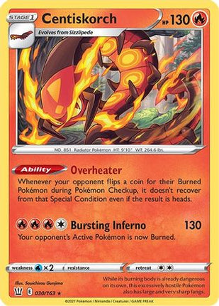 Centiskorch - 30/163 [SWSH05: Battle Styles]