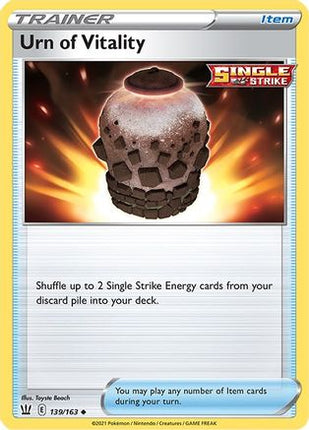 Urn of Vitality - 139/163 [SWSH05: Battle Styles] Reverse Holofoil