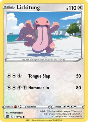 Lickitung - 113/163 [SWSH05: Battle Styles] Reverse Holofoil