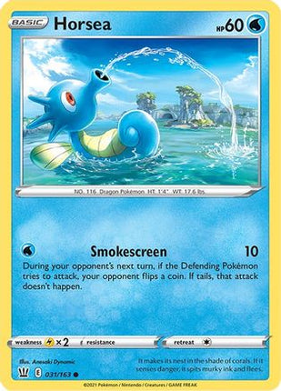 Horsea - 31/163 [SWSH05: Battle Styles] Reverse Holofoil