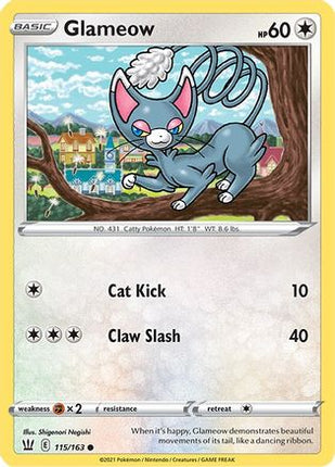 Glameow - 115/163 [SWSH05: Battle Styles] Reverse Holofoil