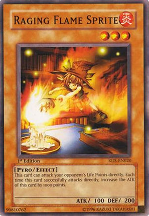 Raging Flame Sprite (Common / Short Print) [RDS-EN020] Rise of Destiny 1st Edition