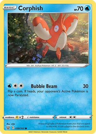 Corphish - 38/163 [SWSH05: Battle Styles] Reverse Holofoil