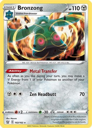 Bronzong - 102/163 [SWSH05: Battle Styles] Holofoil