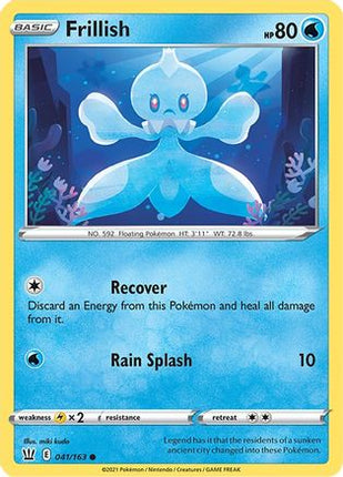 Frillish - 41/163 [SWSH05: Battle Styles] Reverse Holofoil