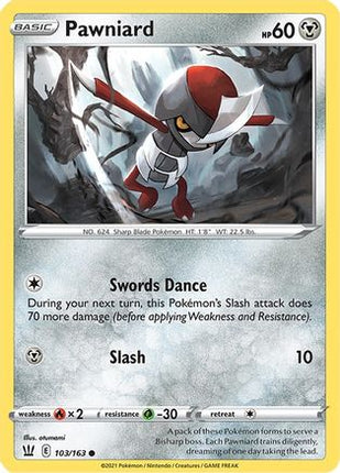 Pawniard - 103/163 [SWSH05: Battle Styles] Reverse Holofoil
