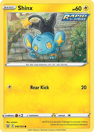 Shinx - 46/163 [SWSH05: Battle Styles] Reverse Holofoil