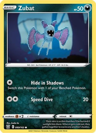 Zubat - 89/163 [SWSH05: Battle Styles] Reverse Holofoil