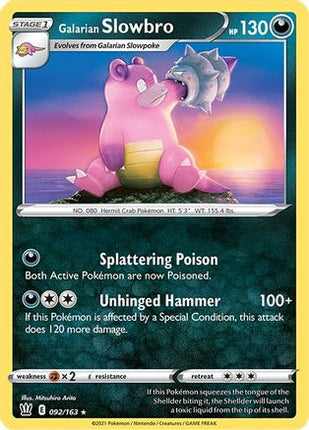 Galarian Slowbro - 92/163 [SWSH05: Battle Styles]