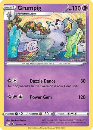 Grumpig - 56/163 [SWSH05: Battle Styles] Reverse Holofoil