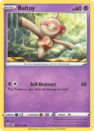 Baltoy - 57/163 [SWSH05: Battle Styles] Reverse Holofoil