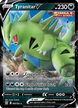 Tyranitar V - 97/163 [SWSH05: Battle Styles] Holofoil