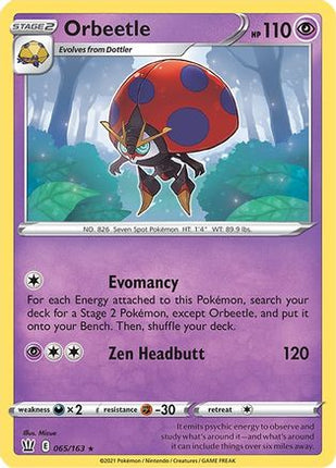 Orbeetle - 65/163 [SWSH05: Battle Styles] Reverse Holofoil