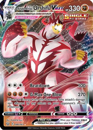 Single Strike Urshifu VMAX - 86/163 [SWSH05: Battle Styles] Holofoil