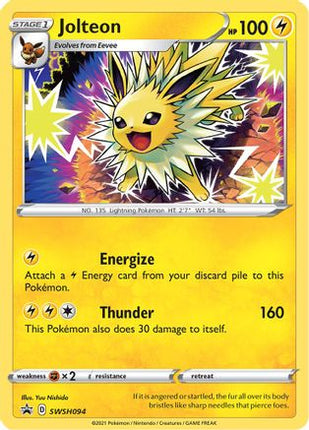 Jolteon - SWSH094 - SWSH094/null [SWSH: Sword & Shield Promo Cards] Holofoil