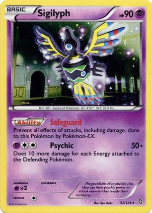 Sigilyph - 52/124 (Cosmos Holo) [Blister Exclusives] Holofoil