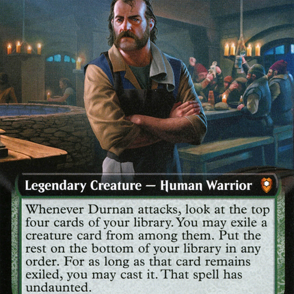Durnan of the Yawning Portal (Extended Art) [Commander Legends: Battle for Baldur's Gate]