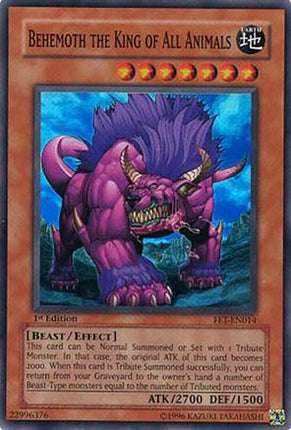 Behemoth the King of All Animals (Super Rare) [FET-EN014] Flaming Eternity 1st Edition