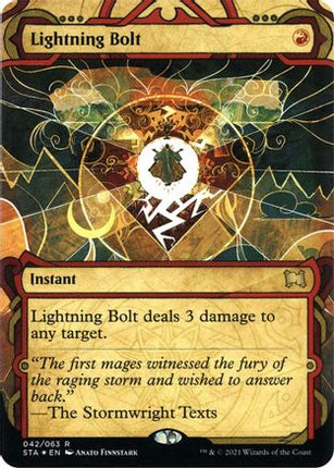 Lightning Bolt (Borderless) [Strixhaven Mystical Archive] Foil