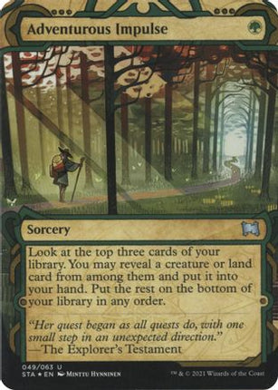 Adventurous Impulse (Foil Etched) [Strixhaven Mystical Archive] Foil