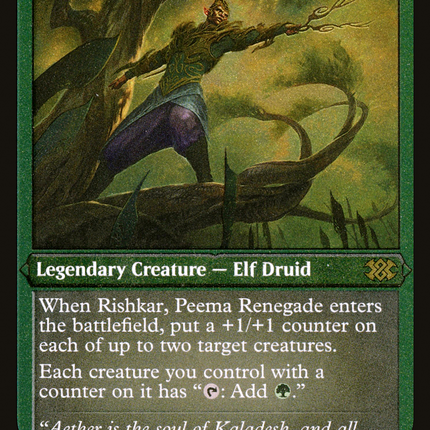 Rishkar, Peema Renegade [Double Masters 2022] Etched Foil