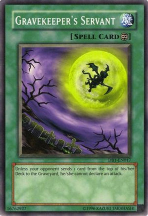 Gravekeeper's Servant (Common / Short Print) [DB1-EN017] Dark Beginning 1 Unlimited