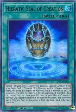 Hieratic Seal of Creation (Ultra Rare) [GFTP-EN005] 1st Edition