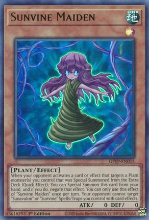 Sunvine Maiden (Ultra Rare) [GFTP-EN015] 1st Edition