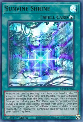 Sunvine Shrine (Ultra Rare) [GFTP-EN025] 1st Edition
